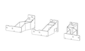Picture of Go Rhino 2024 Toyota Tacoma DC 4dr Brackets for Dominator Xtreme Frame Slider - Tex. Blk