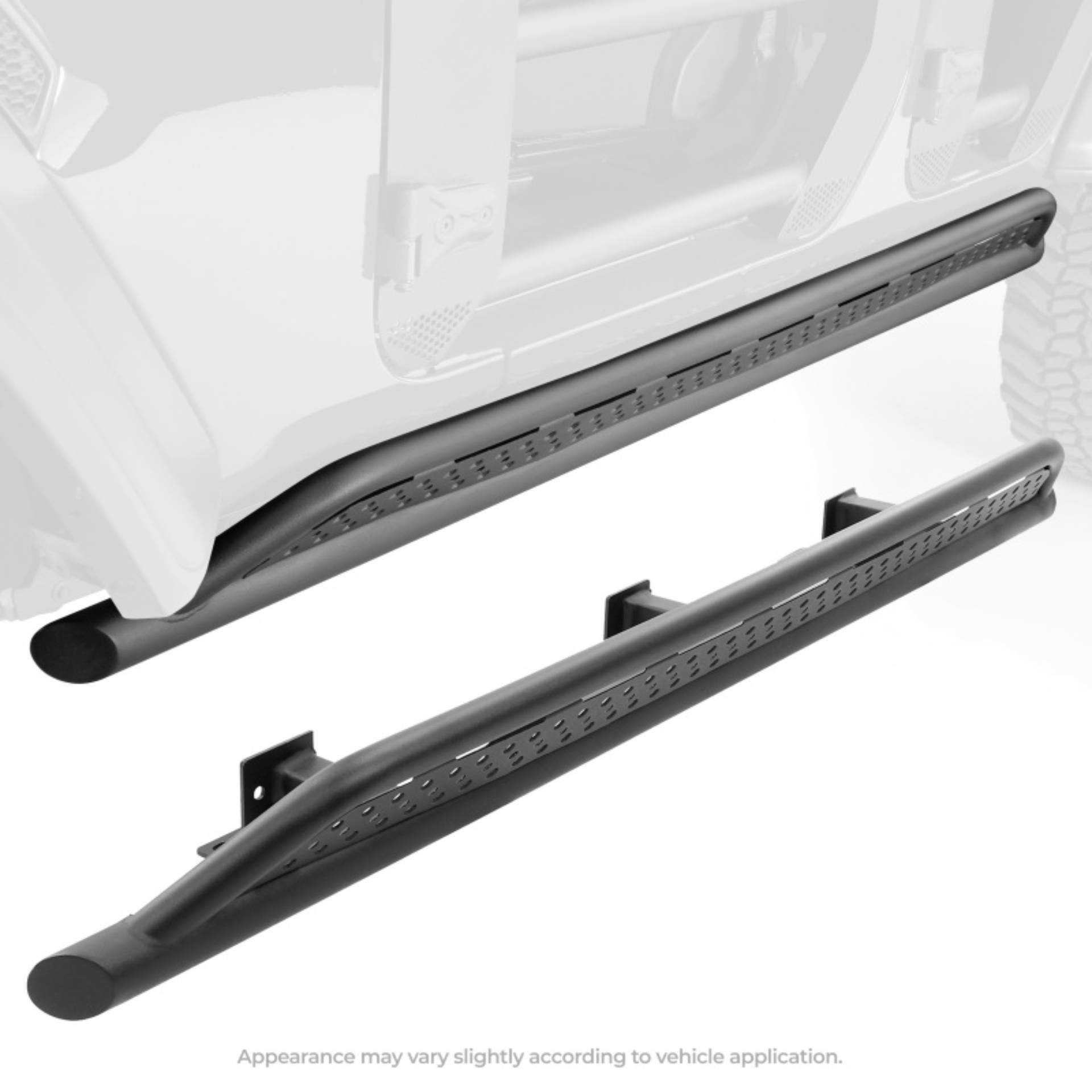Picture of Go Rhino 21-24 Ford Bronco 4WD 4dr (Excl. Bronco Sport) Frame Mount Sliders - Tex. Blk