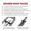 Picture of Go Rhino SRM300 Dual Rail Kit (For 60x40in. Rack) - Tex. Blk (Rails ONLY - Req. Platform)