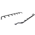 Picture of Go Rhino SRM300 Dual Rail Kit (For 80x40in. Rack) - Tex. Blk (Rails ONLY - Req. Platform)
