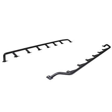 Picture of Go Rhino SRM300 Dual Rail Kit (For 80x40in. Rack) - Tex. Blk (Rails ONLY - Req. Platform)
