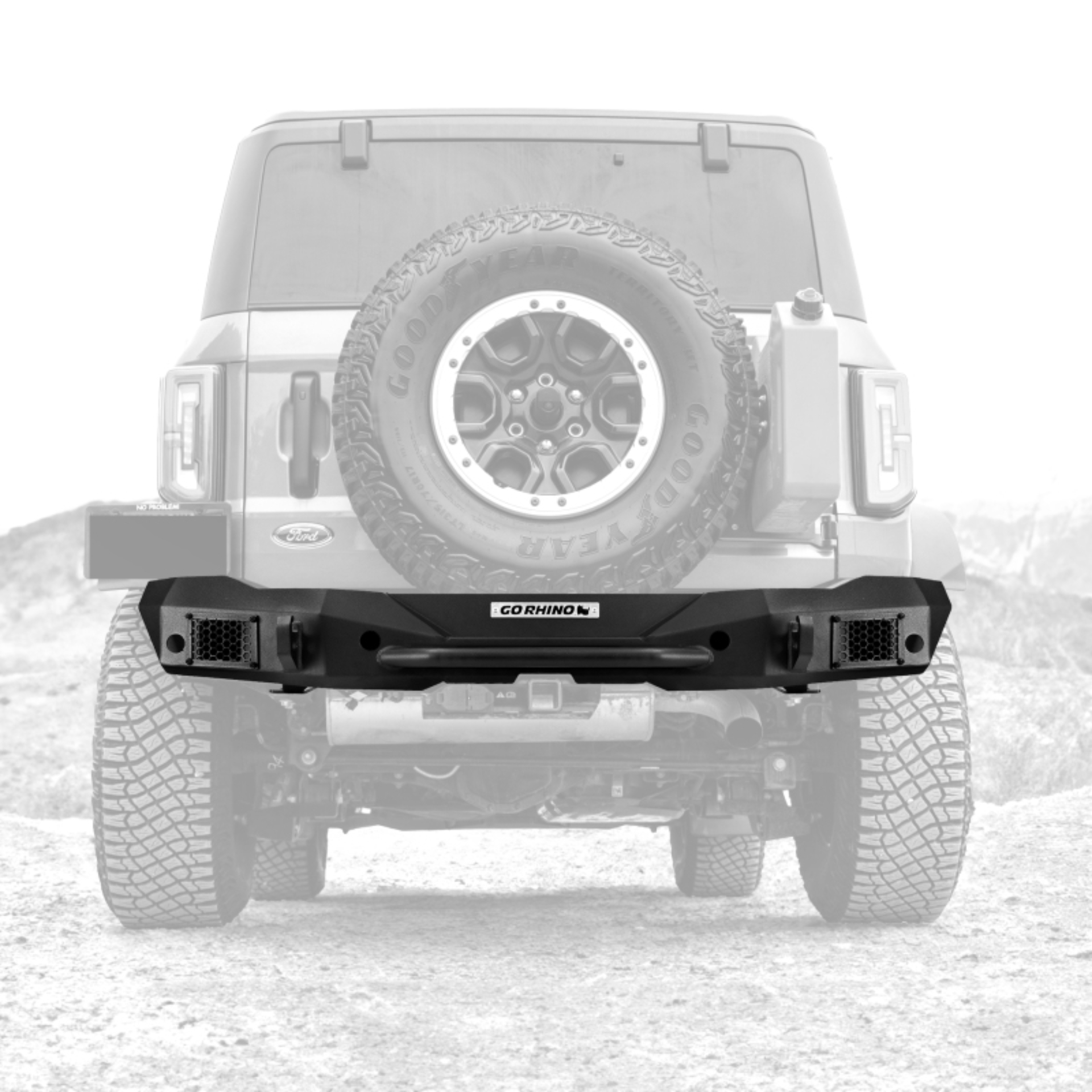 Picture of Go Rhino 21-24 Ford Bronco 2/4dr (Excl. Sport) Rockline Rear Full Width Bumper