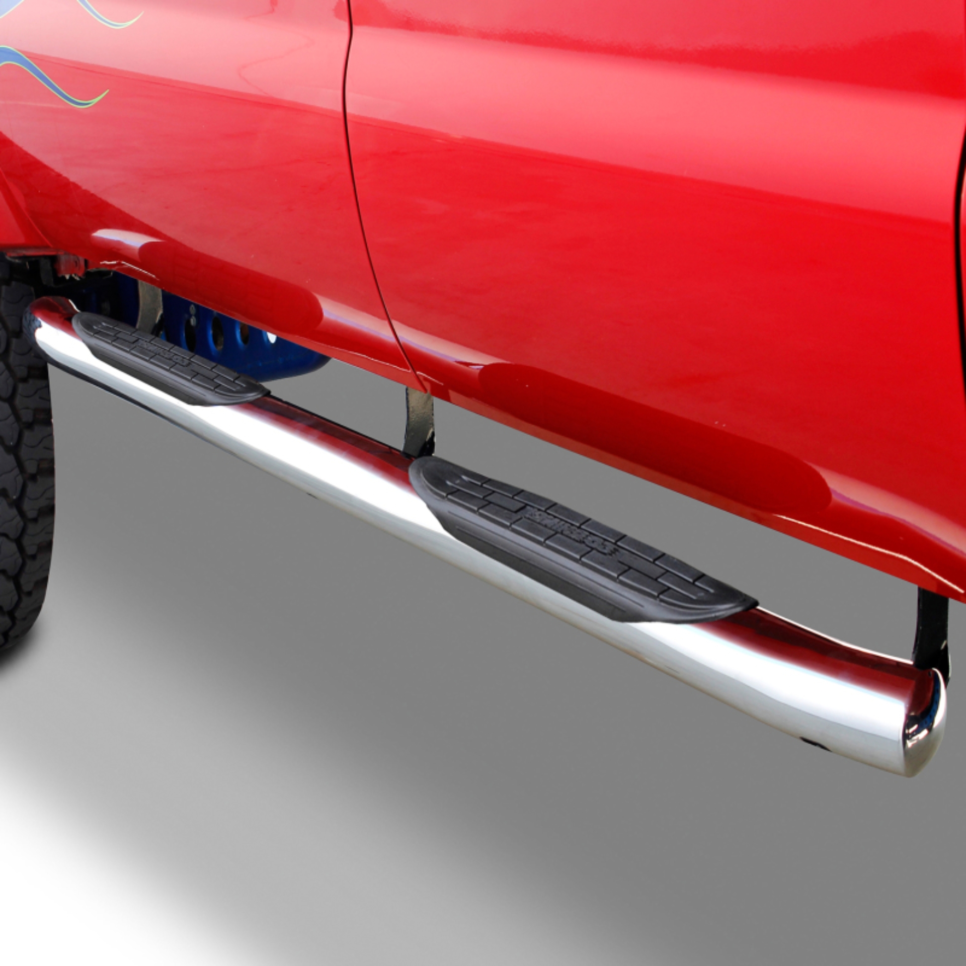 Picture of Go Rhino 15-19 Chevrolet/GMC Silverado/Sierra 2500/3500HD CC Diesel 415 Series SideSteps - Polished