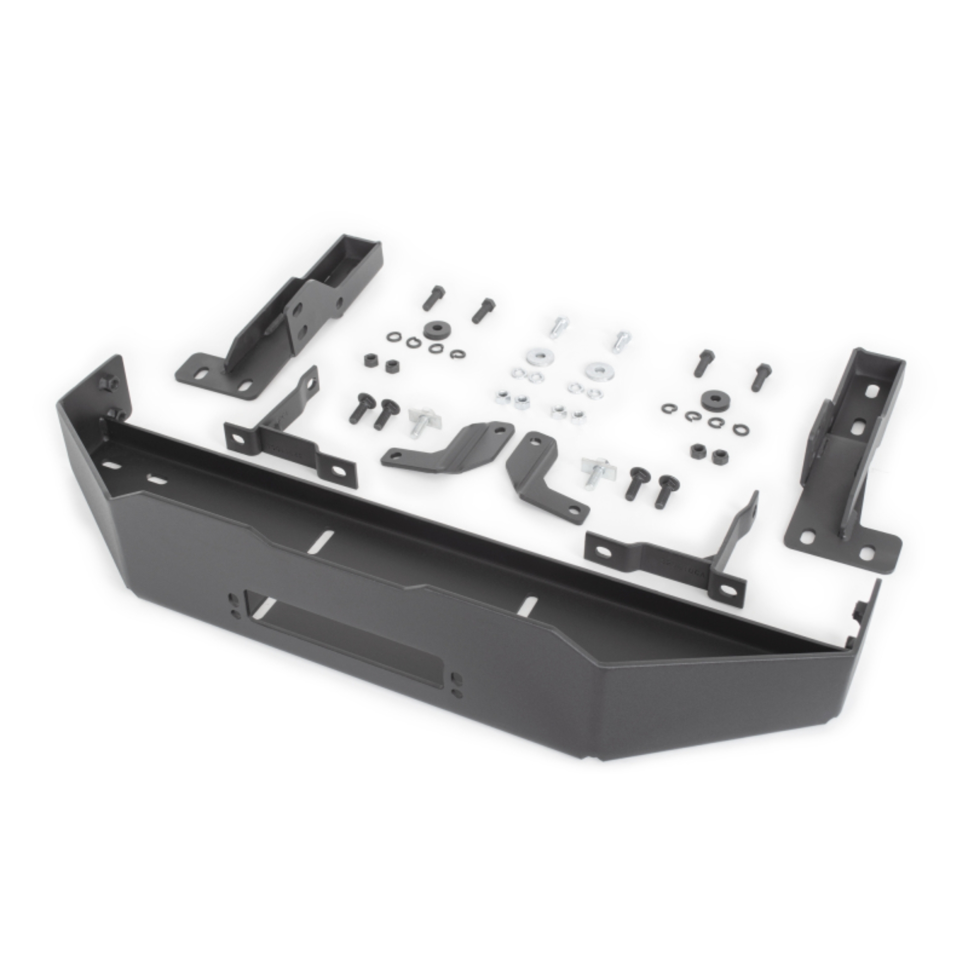 Picture of Go Rhino 21-24 Ford F-150 3100 Series StepGuard Winch Plate Kit (Req. 3298T or 3298MT) - Tex. Blk