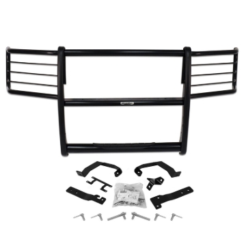 Picture of Go Rhino 08-10 Ford F-250/350 Super Duty 3000 Series StepGuard Center Grille + Brush Guards - Blk