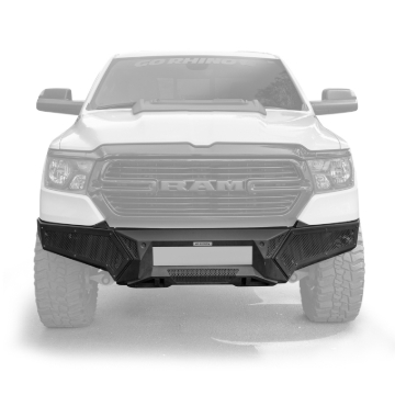Picture of Go Rhino 19-24 Ram 1500 (Excl. Rebel/Warlock/TRX) Element FR Bumper w/Fixed Lgt Bar Mount - Tex. Blk