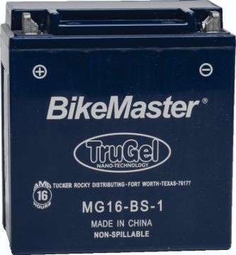 Picture of BikeMaster TruGel Battery MG16-BS-1