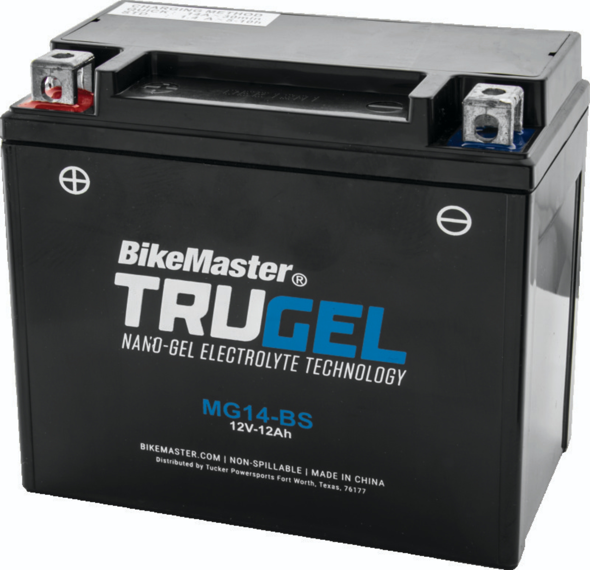 Picture of BikeMaster TruGel Battery - MG14-BS