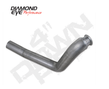 Picture of Diamond Eye 00-03 Ford 7.3L Diesel E-Series Van w/ Auto Trans/ Non-Catalyst 4in Aluminum Downpipe