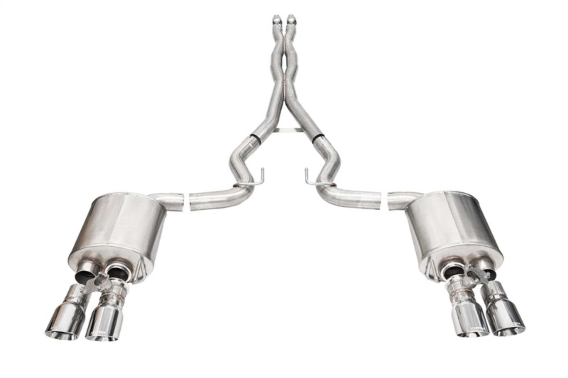Picture of Corsa 24+ Ford Mustang V8 5.0L 3in Cat-Back Exhaust System w/ Twin 4in Polished Pro-Series Tips