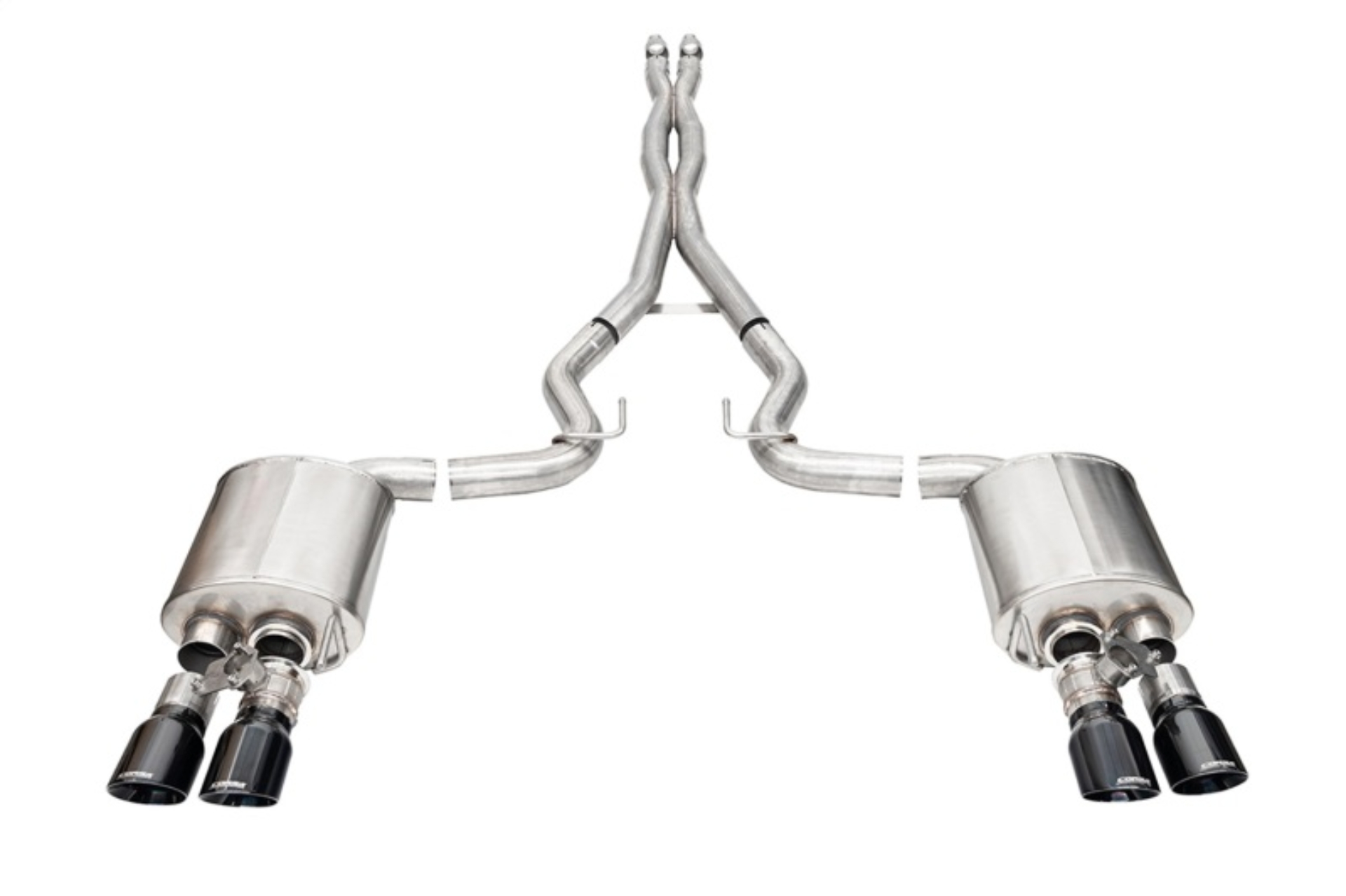 Picture of Corsa 2024-2025 Ford Mustang V8 5.0L 3in Cat-Back Exhaust System w/ Twin 4in Black Pro-Series Tips