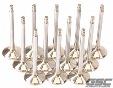 Picture of GSC P-D Nissan VR38DETT 33.15mm Head +1mm OS 91.95mm Long 6.6mm Stem Exhaust Valve - Set of 12