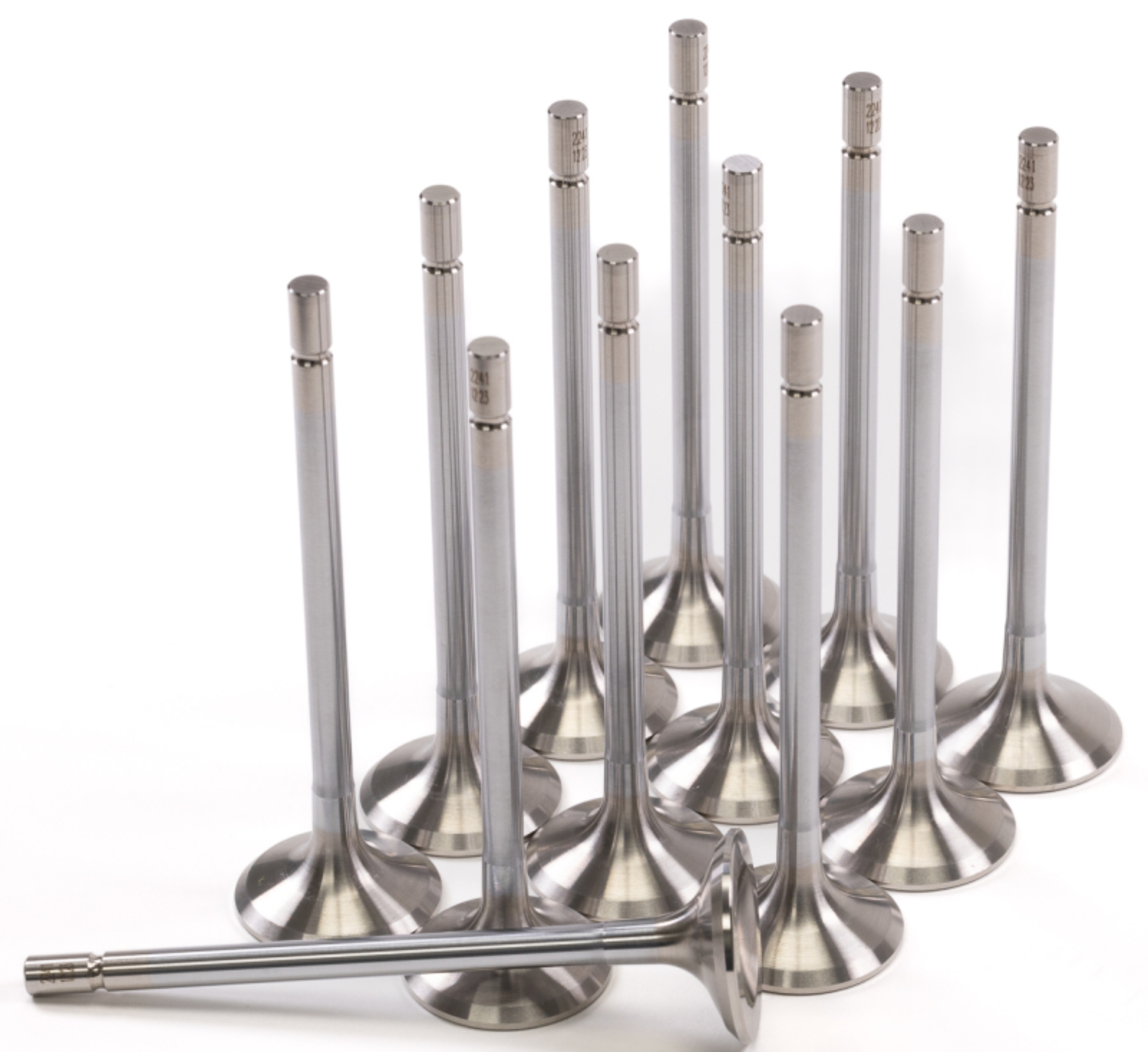 Picture of GSC P-D Nissan VR30DDTT 28.5mm Head STD 97.5mm Long Exhaust Valve - Set of 12