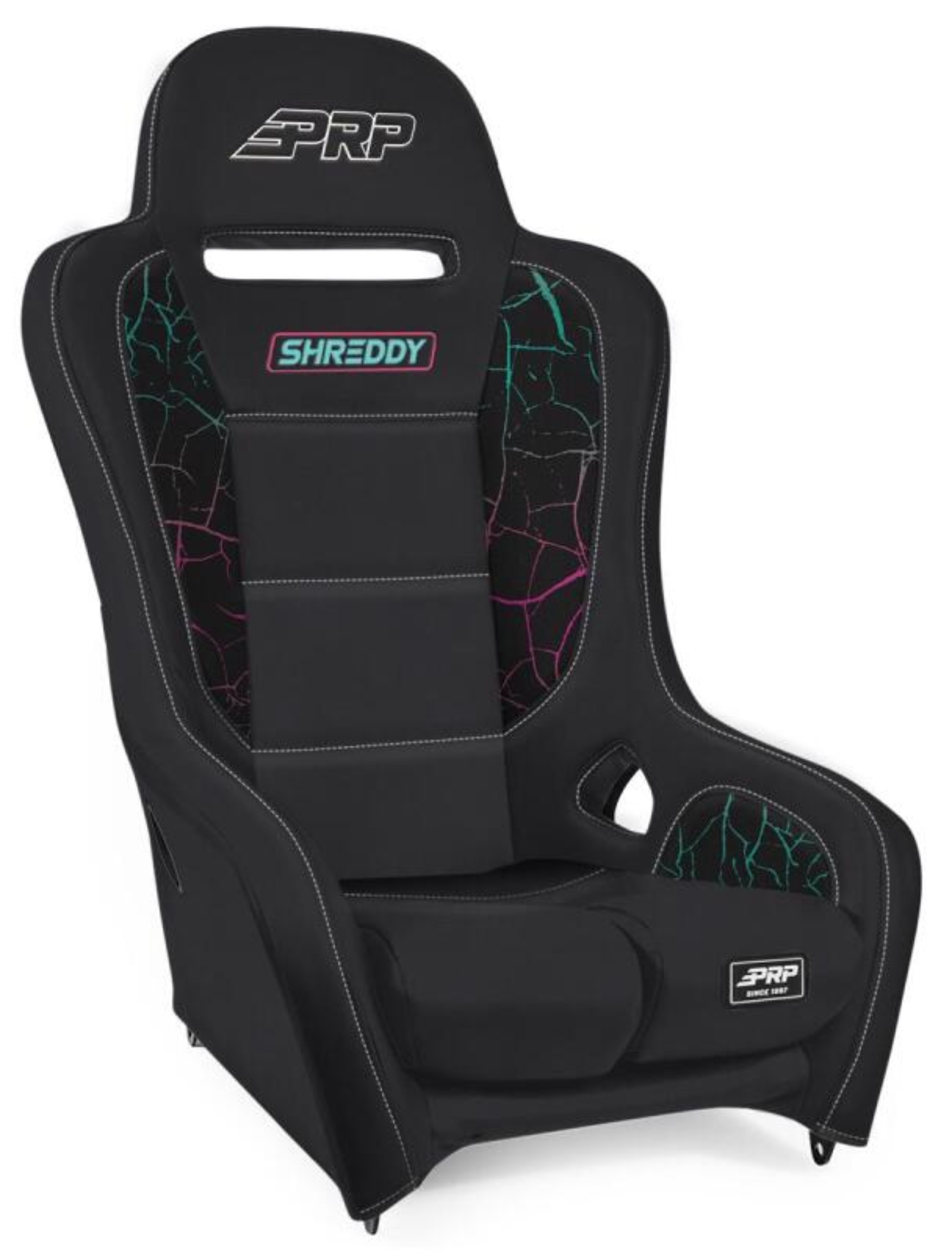 Picture of PRP Shreddy Edition Podium Suspension Seat - Cracked/Black