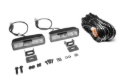 Picture of Go Rhino Xplor Blackout Combo Series Sixline LED Flood Lights w/Amber (Surface Mount) - Blk (Pair)