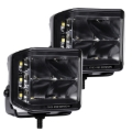 Picture of Go Rhino Xplor Blackout Series Cube LED Sideline Spot Light Kit (Surface Mount) 4x3 - Blk (Pair)