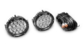 Picture of Go Rhino Xplor Bright Series Round LED Driving Light Kit w/DRL (Surface Mount) 6in - Blk (2 pc)