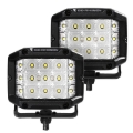 Picture of Go Rhino Xplor Bright Series Sideline Cube LED Flood Light Kit (Surface Mount) 4x3 - Blk (Pair)