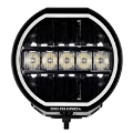 Picture of Go Rhino Xplor Blackout Series Maxline LED Hi/Low Beam w/Multi DRL (Surface Mount) 7in. - Blk