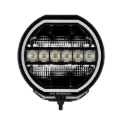 Picture of Go Rhino Xplor Blackout Series Maxline LED Hi/Low Beam w/Multi DRL (Surface Mount) 9in. - Blk