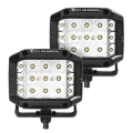 Picture of Go Rhino Xplor Bright Series Sideline Cube LED Spot Light Kit (Surface Mount) 4x3 - Blk (Pair)
