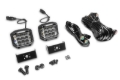 Picture of Go Rhino Xplor Bright Series Sideline Cube LED Flood Light Kit (Surface Mount) 4x3 - Blk (Pair)