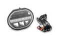 Picture of Go Rhino Xplor Blackout Series Maxline LED Hi/Low Beam w/Multi DRL (Surface Mount) 9in. - Blk