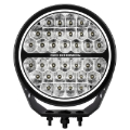 Picture of Go Rhino Xplor Blackout Series Round LED Sgl Driving Kit w/DRL (Surface/Thread Stud Mnt) 9in. - Blk