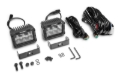 Picture of Go Rhino Xplor Bright Series Rectangle LED Flood Light Kit (Surface/Thread Std Mnt) 4x3 - Blk (Pair)