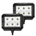 Picture of Go Rhino Xplor Bright Series Rectangle LED Spot Light Kit (Surface/Thread Stud Mnt) 4x3 - Blk (Pair)