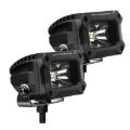 Picture of Go Rhino Xplor Bright Series Rectangle LED Spot Light Kit (Surface/Thread Stud Mnt) 3x2 - Blk (Pair)