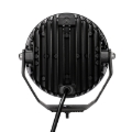 Picture of Go Rhino Xplor Blackout Series Round LED Driving Light w/DRL (Surface/Threaded Stud Mnt) 7in. - Blk