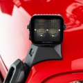 Picture of Go Rhino Xplor Blackout Series Cube LED Flood Light Kit (Surface/Threaded Stud Mnt) 3x3 - Blk (Pair)