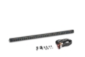 Picture of Go Rhino Xplor Blackout Combo Series Sgl Row LED Light Bar w/Amber (Side/Track Mount) 31.5in. - Blk