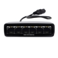 Picture of Go Rhino Xplor Blackout Series Sixline LED Spot Light Kit (Surface/Threaded Stud Mount) - Blk (Pair)