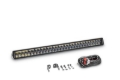 Picture of Go Rhino Xplor Blackout Combo Series Dbl Row LED Light Bar w/Amber (Side/Track Mount) 32in. - Blk