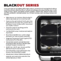 Picture of Go Rhino Xplor Blackout Series Sixline LED Flood Light Kit (Flush Mount) - Blk (Pair)
