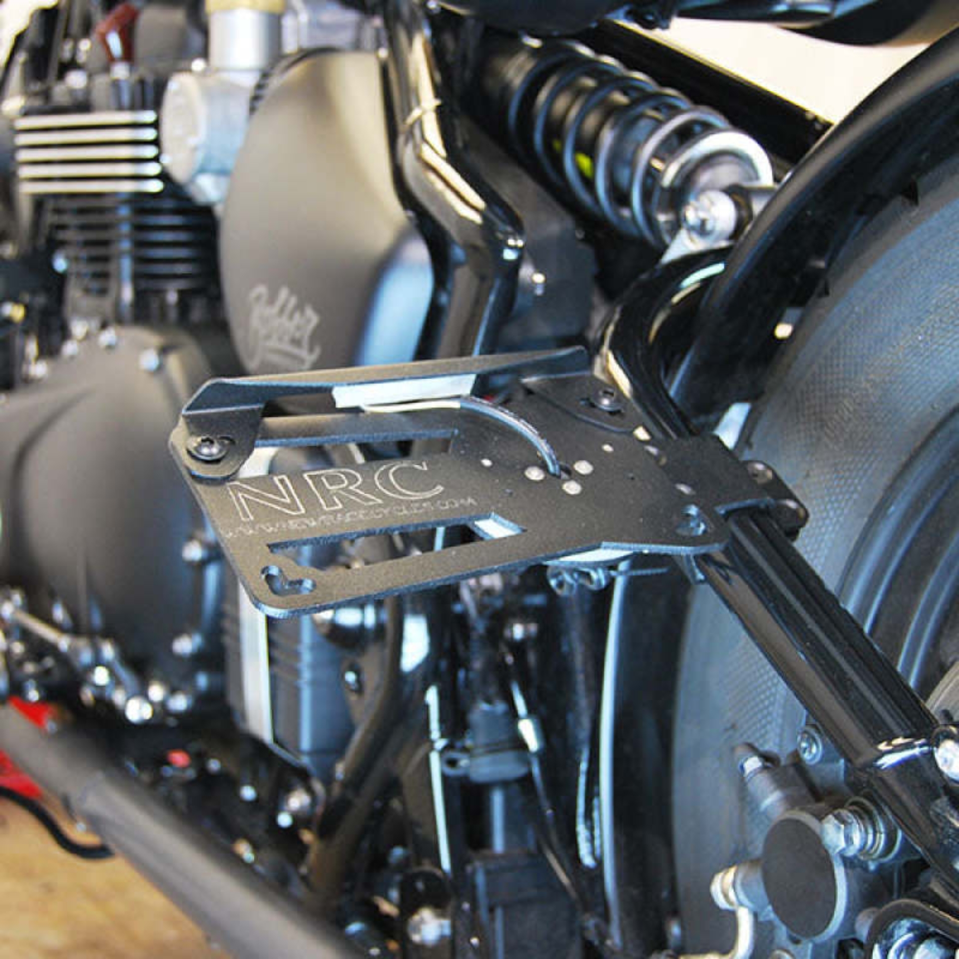 Picture of New Rage Cycles 17+ Triumph Bobber Side Mount License Plate-2 Positions