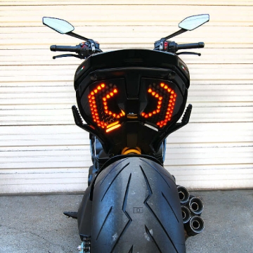 Picture of New Rage Cycles 23+ Ducati Diavel V4 Rear Turn Signals w/Side Mount License Plate