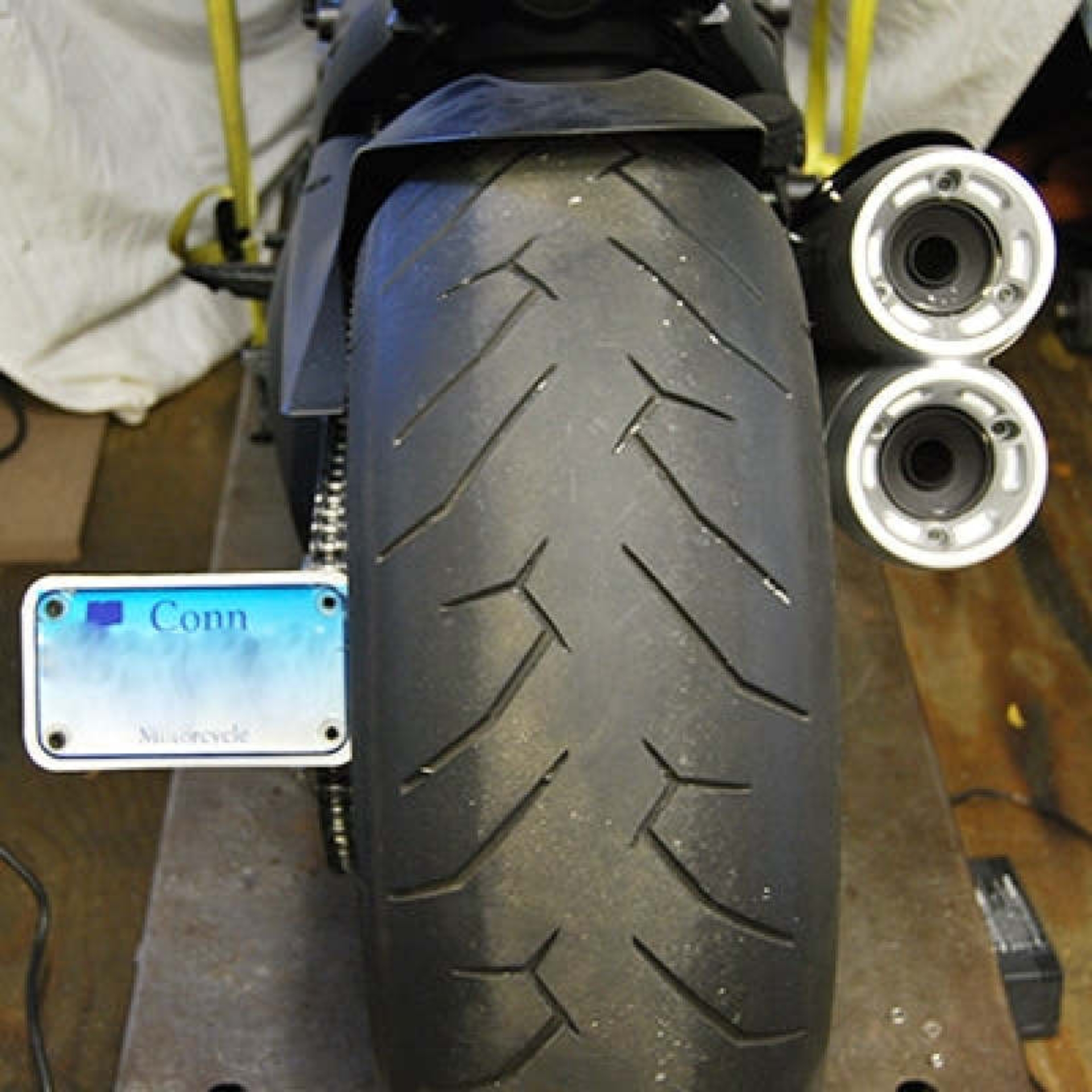 Picture of New Rage Cycles 10-19 Ducati Diavel 2 Position Fender Eliminator Kit Bracket -Side Mount