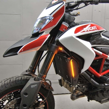 Picture of New Rage Cycles 13-19 Ducati Hypermotard 939/821 Front Turn Signals