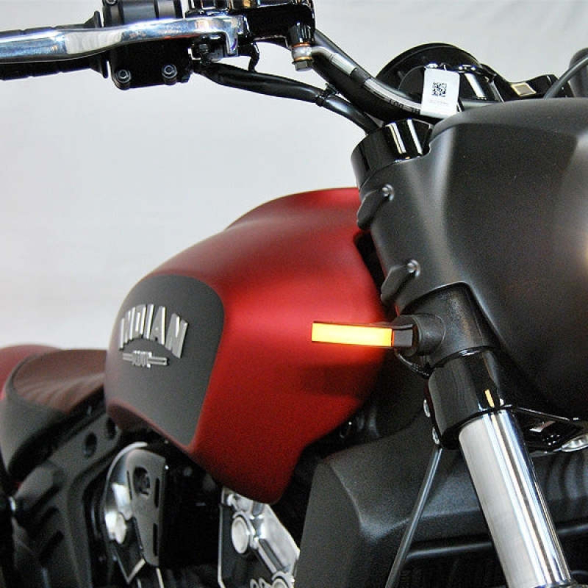 Picture of New Rage Cycles 18+ Indian Scout Bobber Front Turn Signals