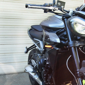 Picture of New Rage Cycles 2024 Triumph Street Triple Front Turn Signals