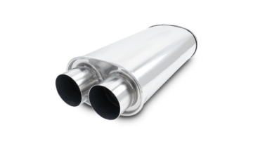 Picture of Vibrant Universal Streetpower 2.5in Stainless Steel Dual In-Out Oval Muffler