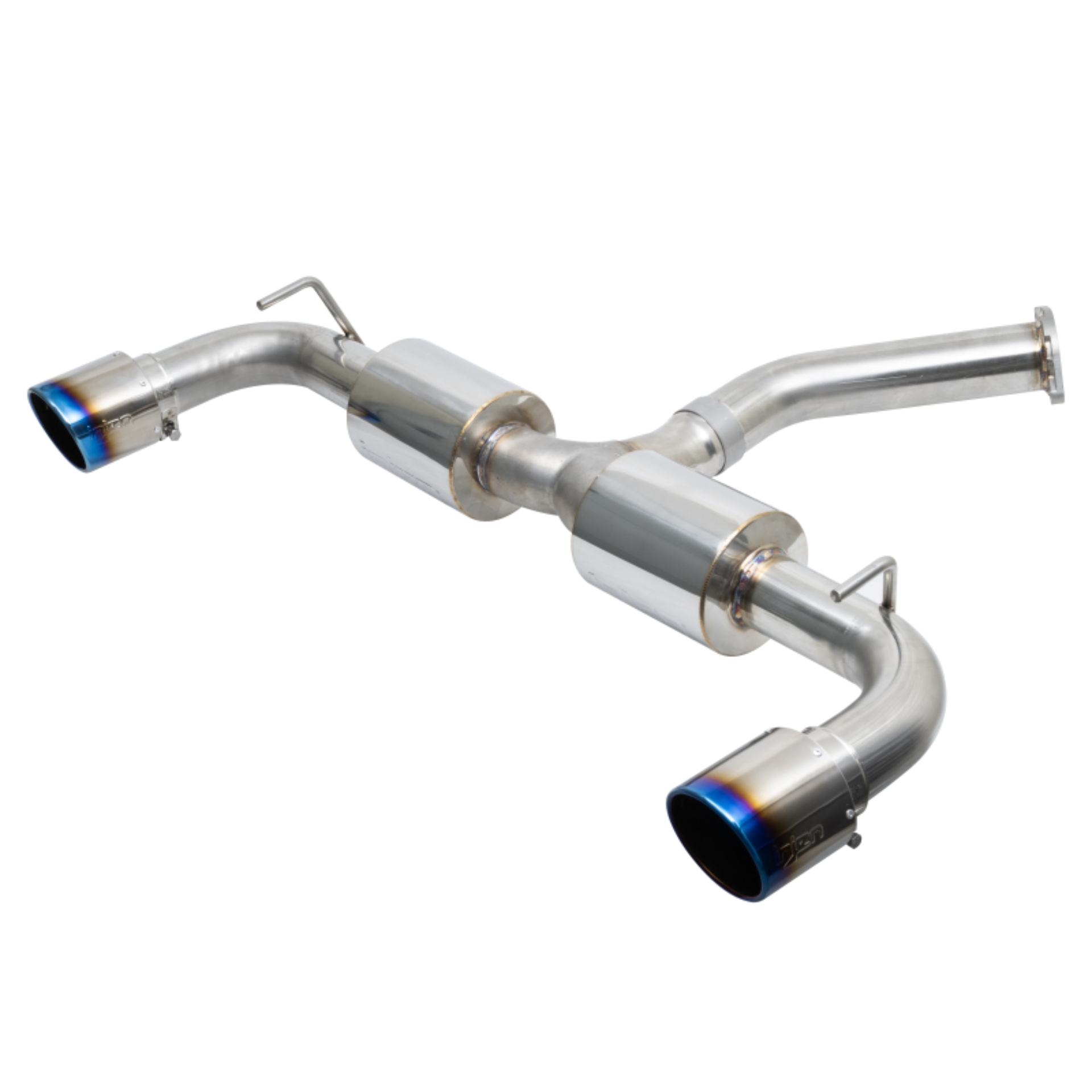 Picture of Injen 19-22 Hyundai Veloster N L4 2.0L Turbo Performance SS Axle Back Exhaust System - Burnt Ti Tips