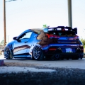 Picture of Injen 19-22 Hyundai Veloster N L4 2.0L Turbo Performance SS Axle Back Exhaust System - Burnt Ti Tips