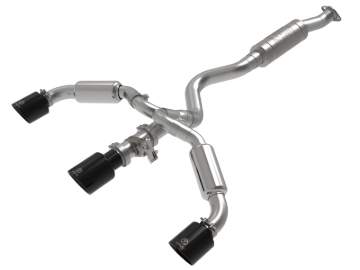 Picture of aFe 23-24 Toyota GR Corolla L3 1.6L (t) Gemini XV 3in to 2-1/2in Cat Back Exhaust w/ Black Tips