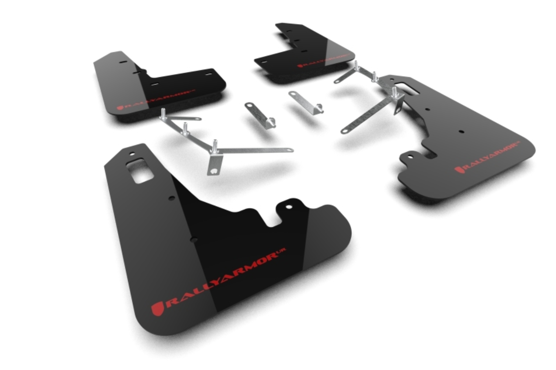 Picture of Rally Armor 22-26 Subaru BRZ / Toyota GR86 Black UR Mud Flap w/Red Logo