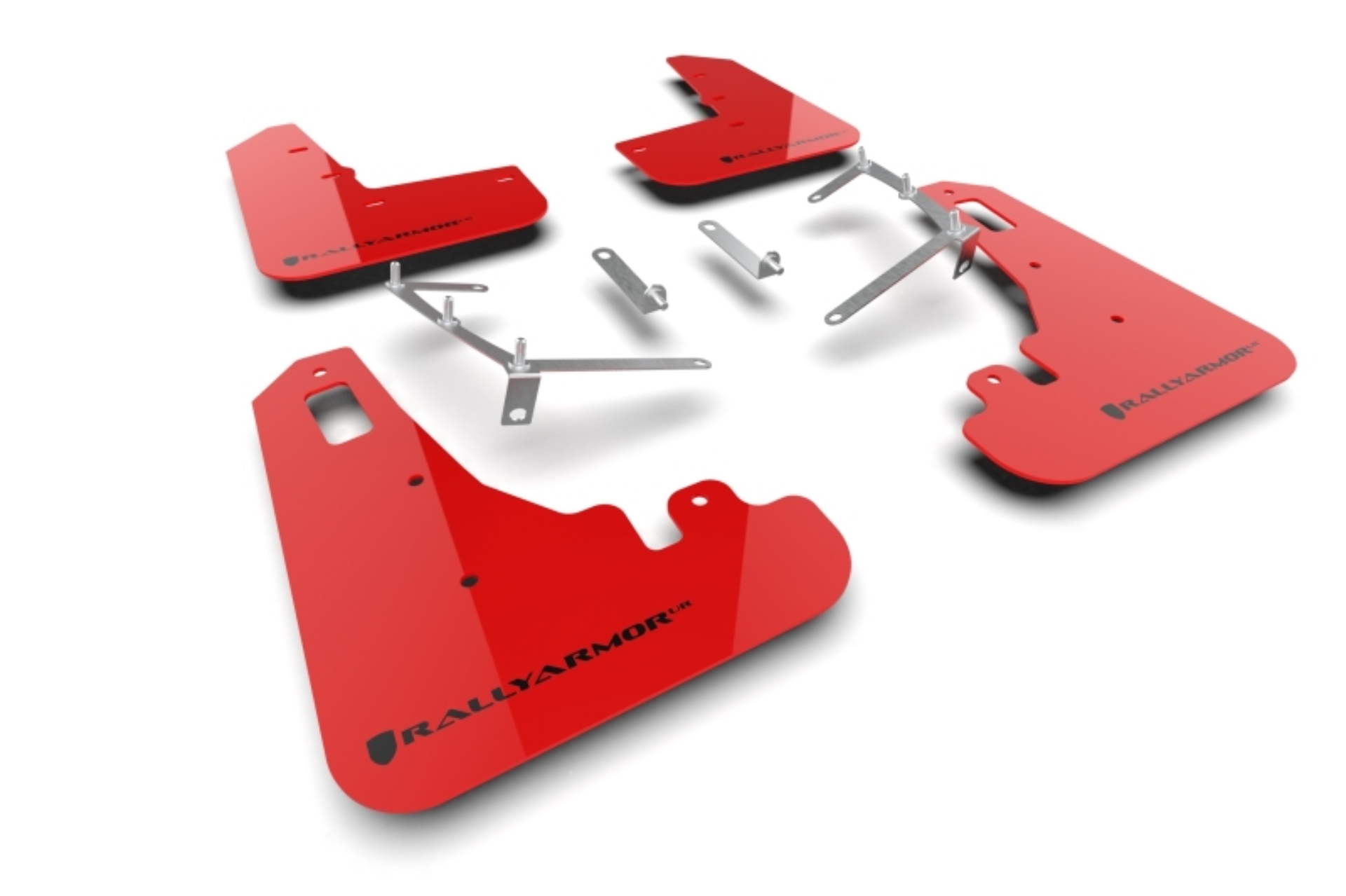 Picture of Rally Armor 22-26 Subaru BRZ / Toyota GR86 Red UR Mud Flap w/Black Logo