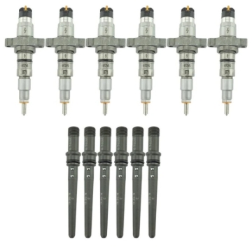 Picture of Industrial Injection 03-04 Cummins 5.9L Reman Stock Injector Pack w/Connecting Tubes - Set of 6